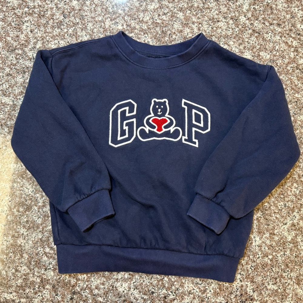 Baby GAP Navy Sweatshirt with Bear Design 🧸♥️